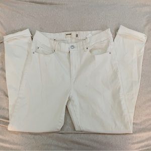 Garage High Rise White Skinny Jeans